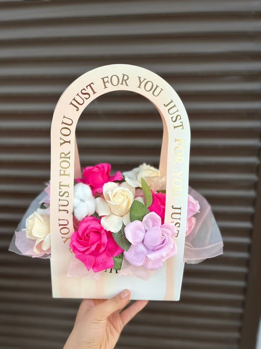 Букет из мыльных цветов