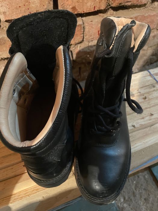 черни кубинки естествена кожа