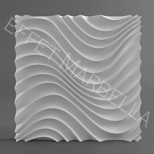 Декоративни 3D панели - 3д гипсови панели, облицовки за стени 0023