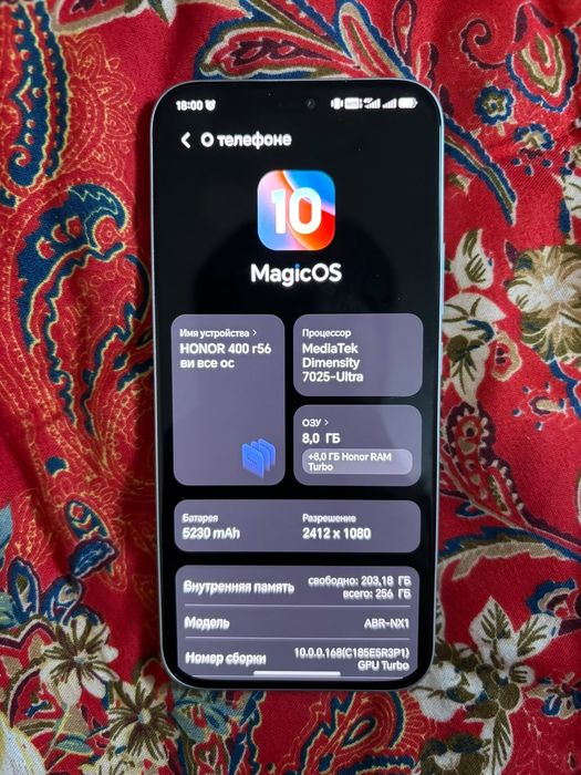 HONOR 400 Lite RAM:256GB RAM:8RAM...