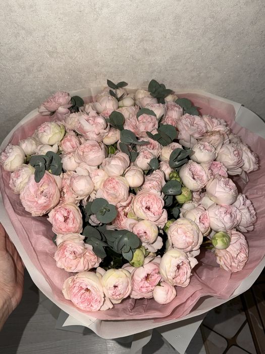 пионавидные розы, букет цветы