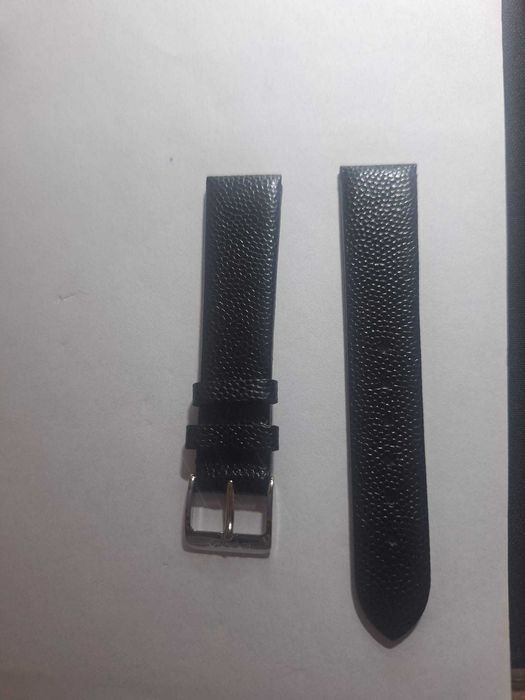 Curea originală Doxa, piele neagră, cataramă cu ac oțel, ca nouă