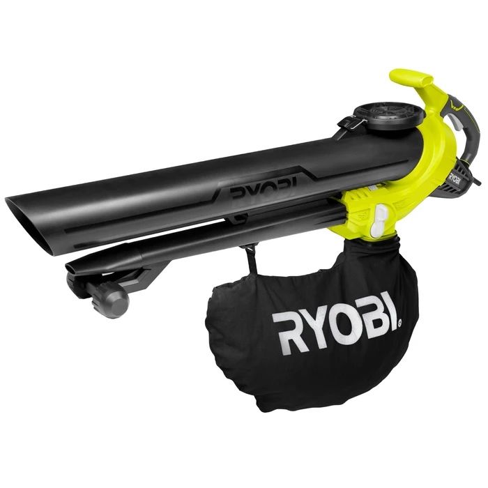 Suflanta / aspirator frunze, Ryobi RBV3000CESV, 3000 W, 3 functii, sac 45 l