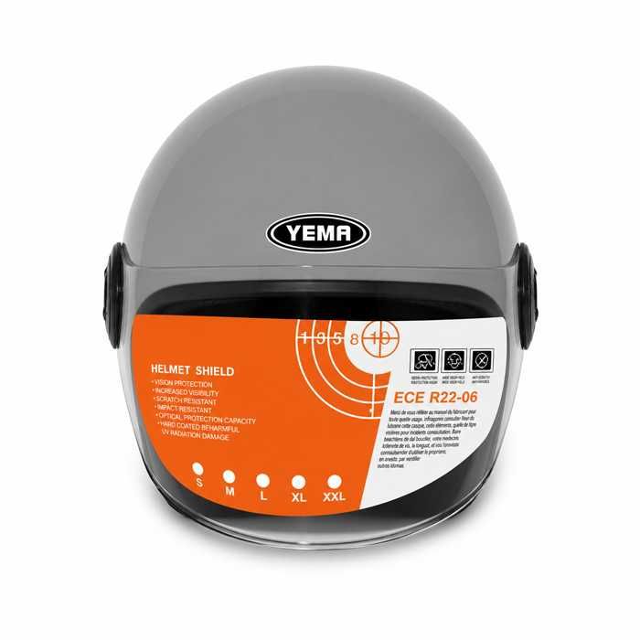 Каска за мотор с визьор YEMA, 5 размера, 3 цвята jet Helmet