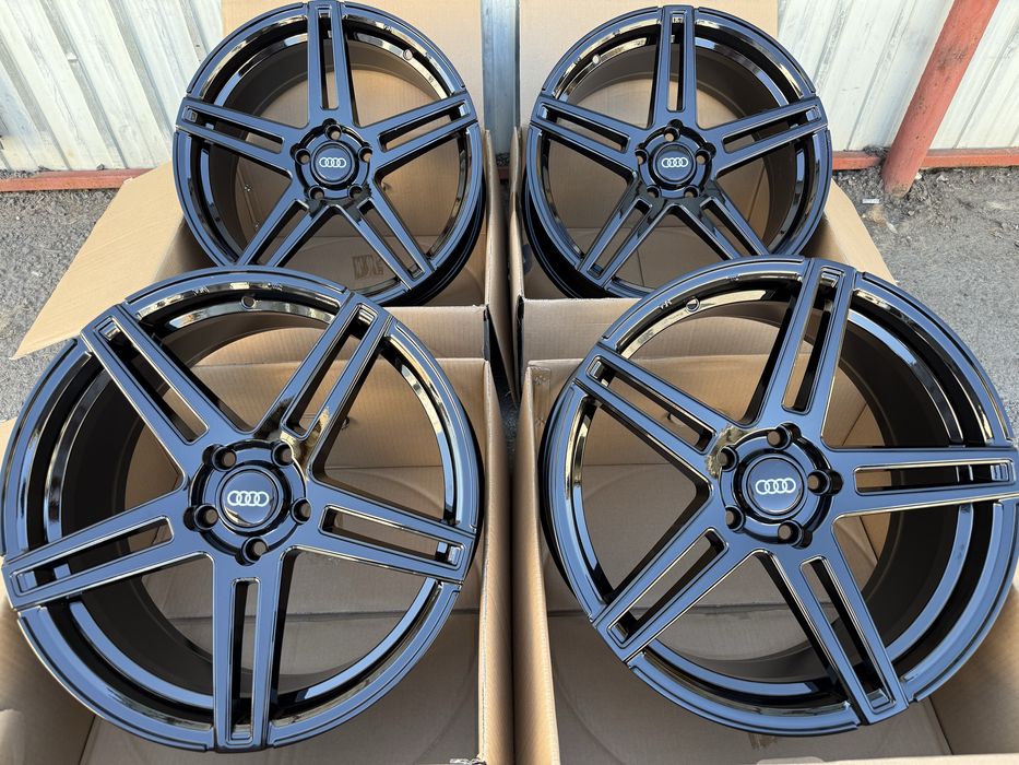 Jante aliaj noi full black AUDI A3 A4 A5 A6 Q2 Q3 - 5x112 R18