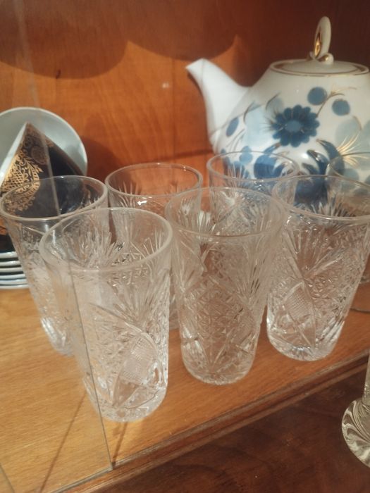 Хрусталь .Рюмки,вазы.Советские