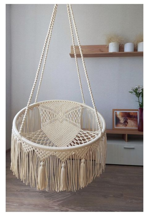 Подвесное кресло в стиле бохо/ кресло-гамак.