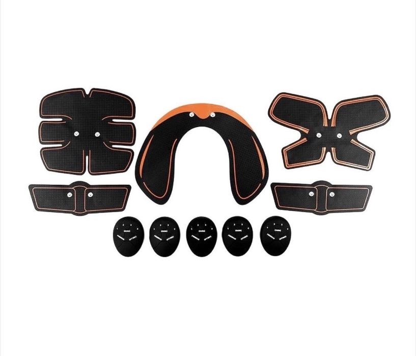 Aparat masaj-fitness (EMS) - 5 piese (abdomen, cervical, 2 brate /coapse, fesieri)