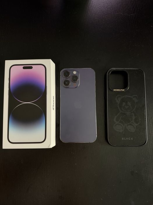 iPhone 14 Pro Max 256GB Deep Purple – Stare excelentă + Cutie
