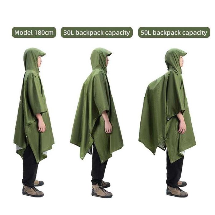 New Бренд: Qunature Многофункциональный Тактический Плащ