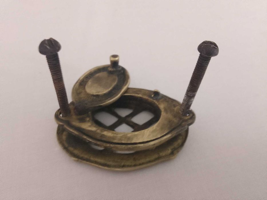 19век щипка за входна врата бронз рядка находка