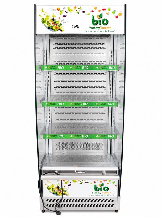 Vitrină frigorifică deschisă 495x670x1740h mm, Amitek AK220EM Italia perdea