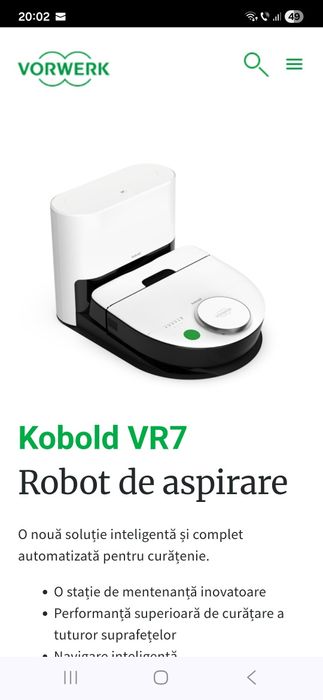 Aspirator robot kobold VR 7