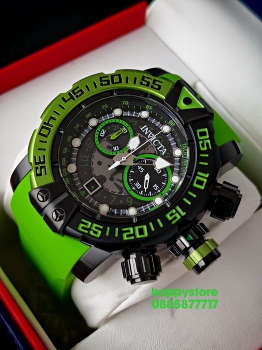 INVICTA Foxhound green 57 mm, Инвикта нов ръчен часовник