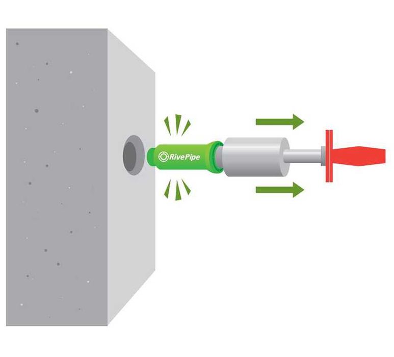 Кофражна тръба с конус за многократна употреба - Ф25мм.