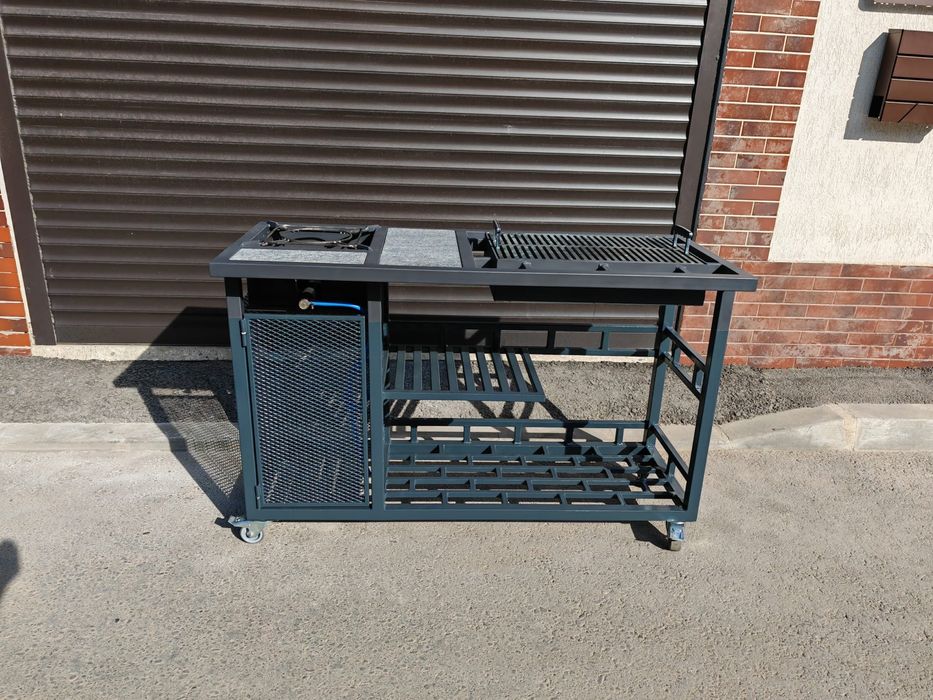 Gratar metalic cu plita