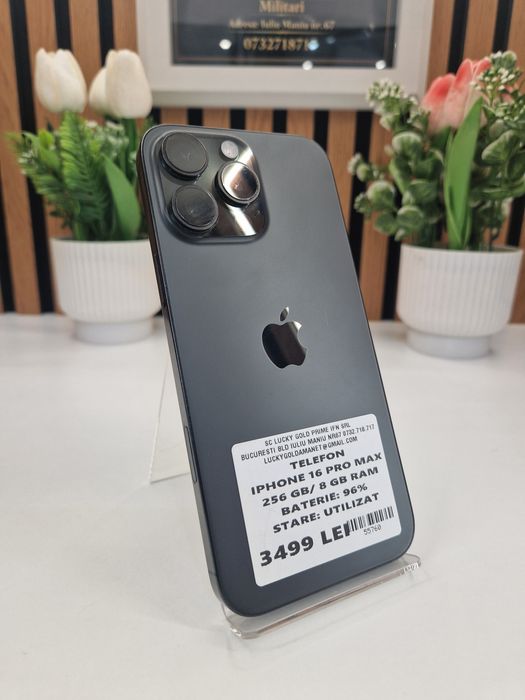 Iphone 16 Pro Max 256GB / 8GB RAM 96% Baterie Garantie! #55760