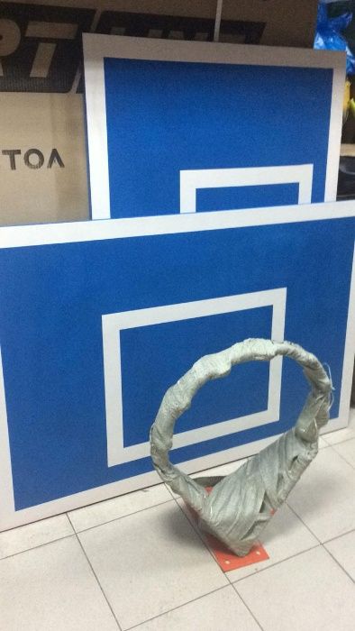 Щит баскетбольный тренировочный 120смх80см