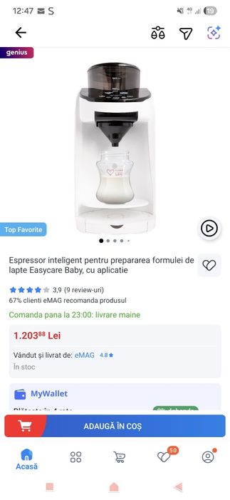 Espressor lapte praf Easycare