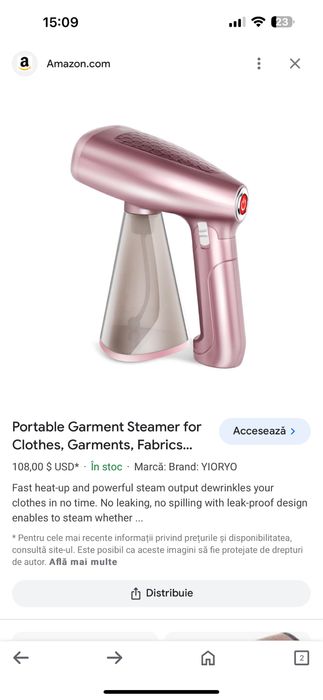 Steamer portabil! haine camasi tricouri