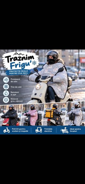 Protecție Condus în timpul iernii scutere Electrice , triciclu etc
