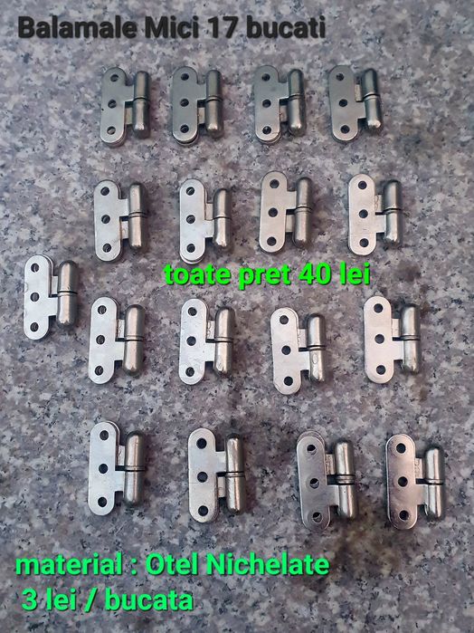 Balamale (17 buc.) Otel nichelat (mici)