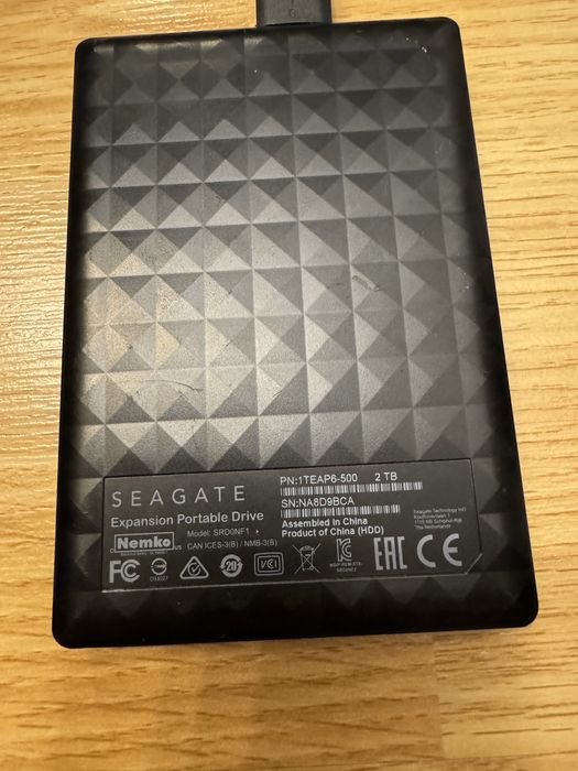 HDD extern Seagate Expansion Portable 2 TB, 2,5”, USB 3.0