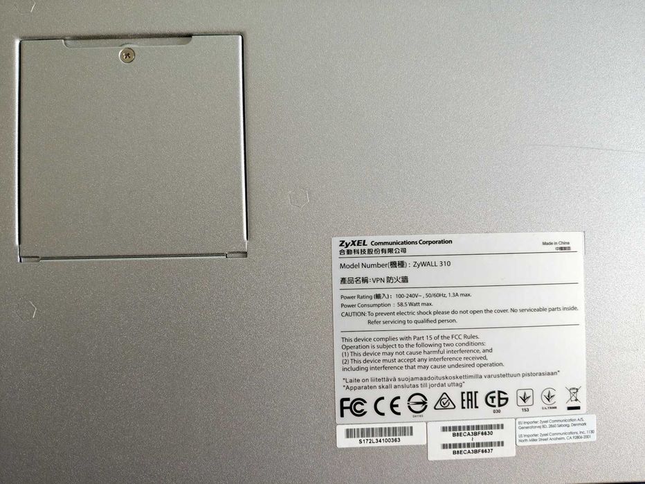 Zyxel ZyWall 310, Firewall Router Unified Security Gateway (USG)