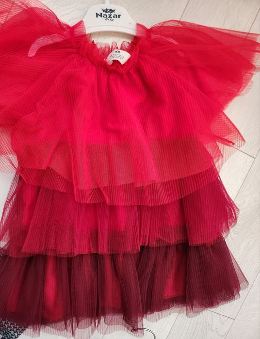 Ново палтенце Chicco, рокля Bebeshora and H&m 2-3год.