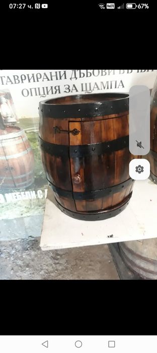 Мини барове от реставрирани Дъбови  Бъчви  с акцент   стил за ценители