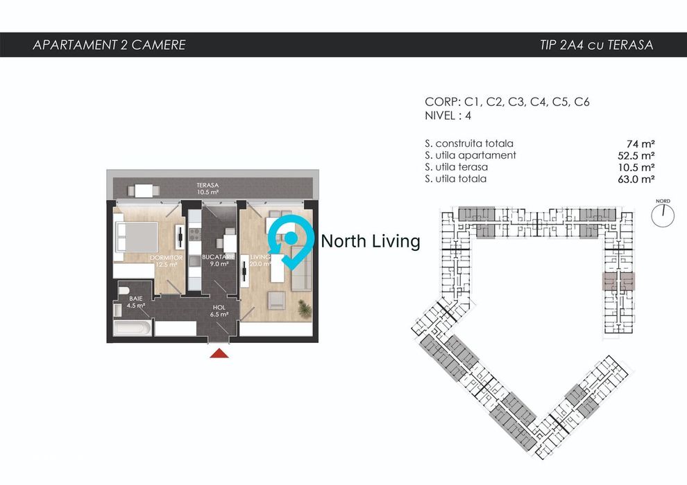 2 Camere Decomandat | Ansamblu Rezidential - Bucurestii Noi