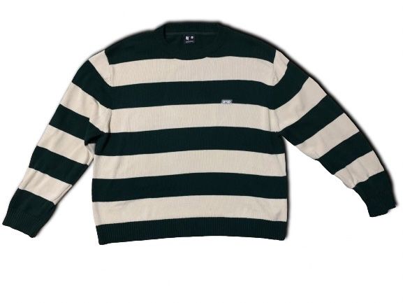 Свитер Qazaq Republic зелено-кремовый