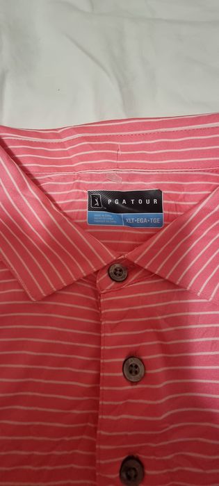PGA TOUR розова мъжка поло блуза XL