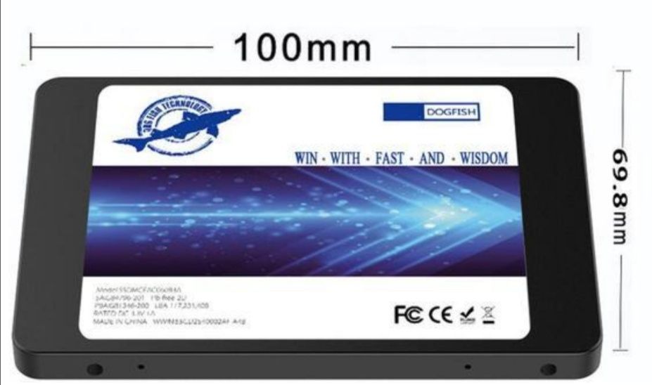 Dogfish SSD 1TB SATA III 2,5-инчов вътрешен твърд диск