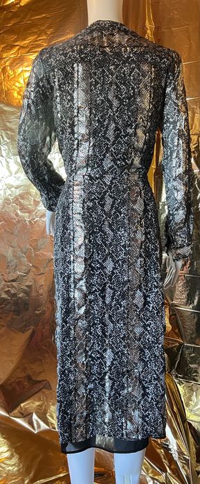 Michael Kors рокля коприна и метални нишки