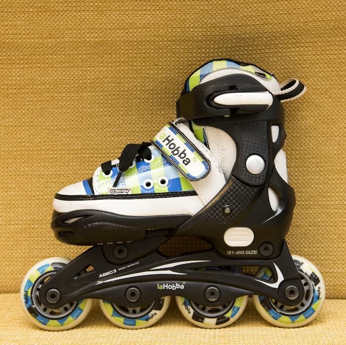 Role Hudora - verde, albastru