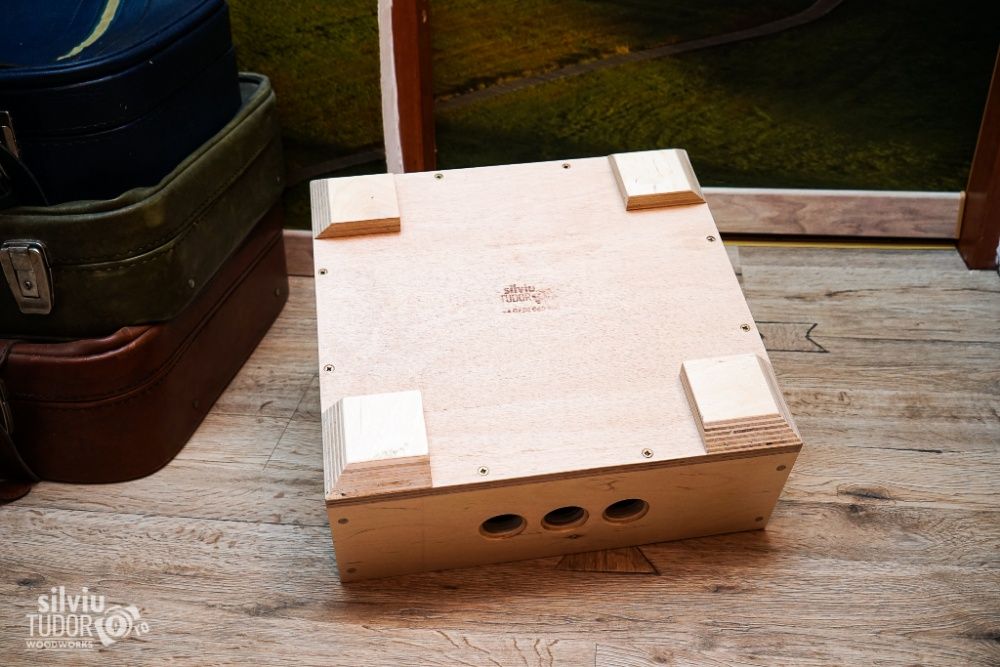 Ladita de VINILURI HANDMADE discuri pickup depozitare LP lemn VINIL