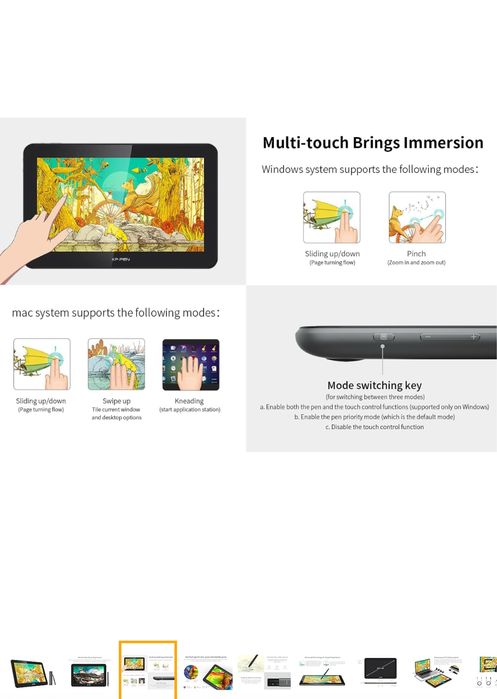 Tableta grafica XPPen Artist Pro 16TP 4K, sigilata transport inclus