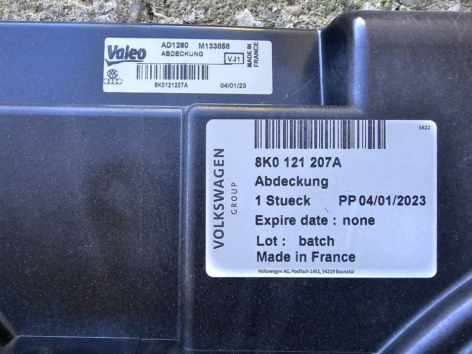 Ventilatoare 8K0121207A , originale Audi A4 ,A5 , B8 , B8,5 2010-2016