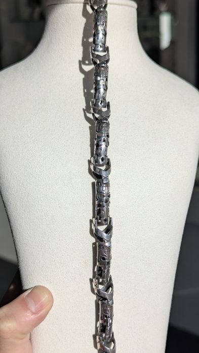 Мъжки сребърен синджир - Уникален