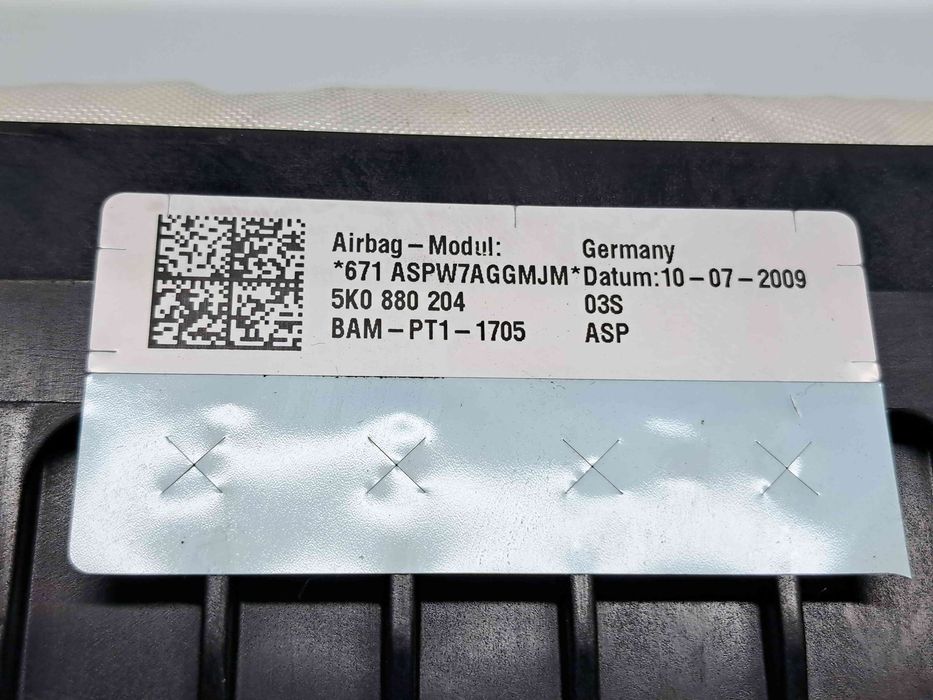 Airbag pasager Volkswagen Golf 6 (5K1) GTD [Fabr 2009-2013] 5K0880204