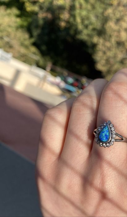 Inel din argint cu opal