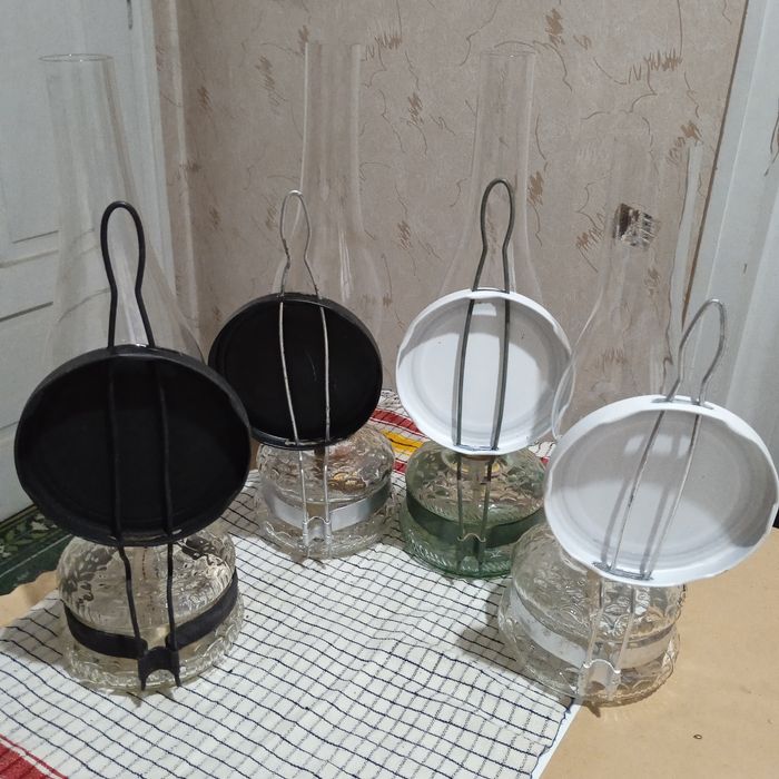 Стари български газени лампи - 4 броя