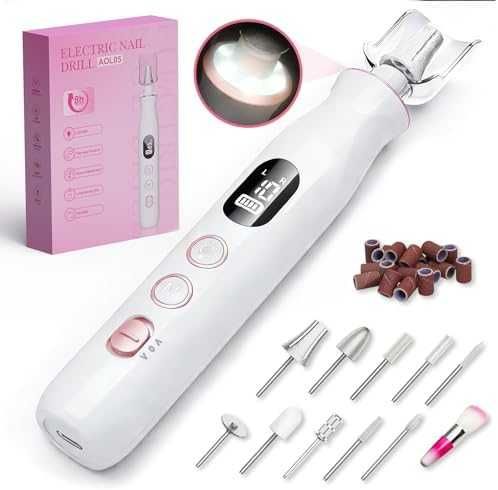 Нова Безжична електрическа пила за нокти 10 скорости LED 10 накрайника