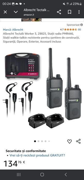 Albrecht Tectalk Worker 3, 29825, Stații radio PMR446