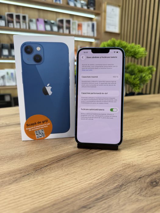 ‼️ iPhone 13 Blue 128Gb - Sanatate bat.100% - Garantie 12 luni
