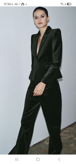 Zara нов панталон с блейзър