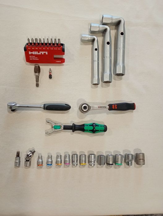 Wera, Hilti, Usag, Wurth Zebra, Facom, Milwaukee -лот от инструменти