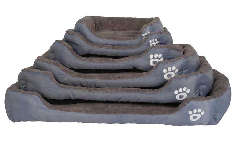 Легло за куче с принт лапичка и мека кохавлия