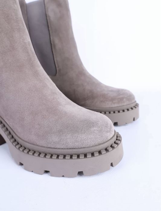 Сапоги зимние замшевые